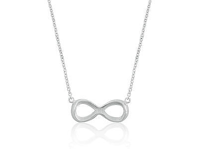 Sterling Silver Infinity Necklace Chain 16"-18" Adjustable