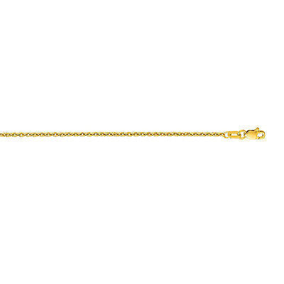 14k Solid Yellow Gold Forsantina Chain Necklace 2mm 18", 20"