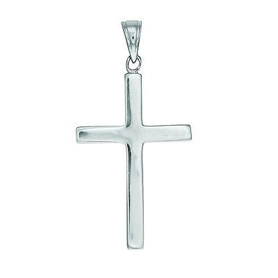 Sterling Silver Small Cross Charm Pendant 22x30mm