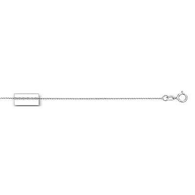 Ritastephens 14K White Gold Wheat Chain Necklace 0.6mm – Elegant and Delicate Design Available in 16", 18", 20" Lengths