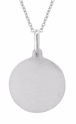 Sterling Silver Saint St. Joseph Medal Charm Necklace 18"
