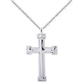 <style type="text/css"><!--td {border: 1px solid #cccccc;}br {mso-data-placement:same-cell;}--></style>
<center>
<span data-sheets-root="1">elevate your style with this elegant .925 sterling silver men's large cross necklace. measuring a bold 24 inches in length, this necklace features a striking cross charm that is 48mm long (excluding the bale) and 31mm wide, making it a standout piece for any religious or fashion-conscious individual. crafted from high-quality sterling silver, it combines durability with