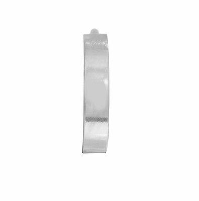 14K Real White Gold Huggie Huggy Hoops Men's Single Earring 2x11mm Unisex