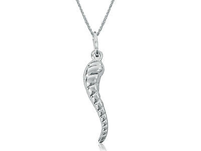 <center>
<span style="font-size: 0.875rem;">introducing the ritastephen sterling silver fluted italian horn charm necklace, a sophisticated piece that embodies elegance and meaningful symbolism. this exquisite necklace features a 37mm italian horn charm, crafted from high-quality sterling silver. the fluted design of the horn charm adds a unique texture and shine, making it a standout accessory that combines traditional craftsmanship with modern style.</span><br>
</center><center>
<span data-sheets-root="1"
