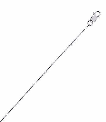 Ritastephens Elegant Sterling Silver Snake Chain Necklace – Sleek, Smooth, and Versatile in 16", 18", 20", and 24" Lengths