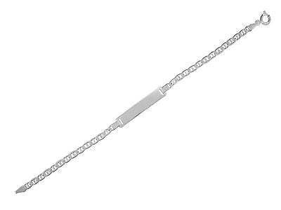 Sterling Silver Mariner Baby Id Kids Children Bracelet 6"