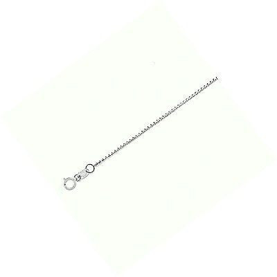 Sterling Silver Shiny Italian Mirror Box Chain 1mm 16" 18" 20"