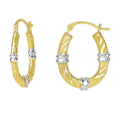 <style type="text/css"><!--td {border: 1px solid #cccccc;}br {mso-data-placement:same-cell;}--></style>
<p><span data-sheets-root="1">10k yellow and white gold oval twisted hoops – elevate your style with these elegant 21mm gold hoop earrings featuring a classic twisted design. crafted from a luxurious blend of 10k yellow and white gold, these large, stylish hoops offer a sophisticated and modern touch to your fine jewelry collection.<br><br>the twisted oval shape adds a chic, contemporary edge while mainta