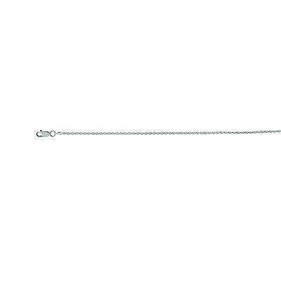 Sterling Silver Rope Chain 1.4mm Dia Cut Necklace 16" 18" 20" 22" 24"