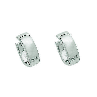 Sterling Silver Shiny Huggy Huggie Hoops Earrings 14.5mm – Ritastephens