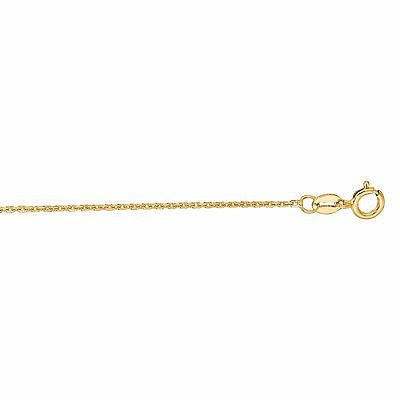 Ritastephens 14K Solid Gold Cable Chain Necklace – Elegant 18" Length and 0.9mm Thickness, High-Quality Durable Gold