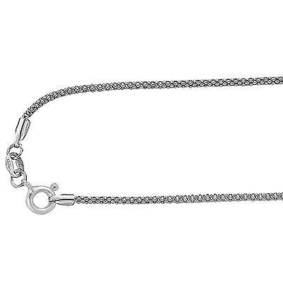 Ritastephens Elegant Sterling Silver Italian Popcorn Chain - 16", 18", 20", 24" - Timeless Italian Craftsmanship