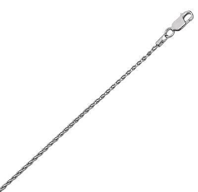 Ritastephens Sterling Silver Spiga Chain Necklace - 1.5mm, Available in 16", 18", 20", 24" - Fine Italian Silver Jewelry for Men & Women