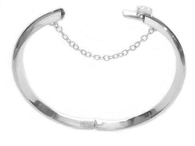 Sterling Silver Shiny Baby Bangle Bracelet Children's kids 5.5"