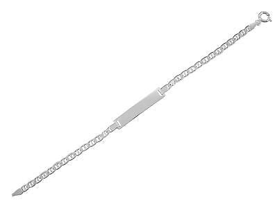 Sterling Silver Mariner Baby Id Kids Children Bracelet 6"