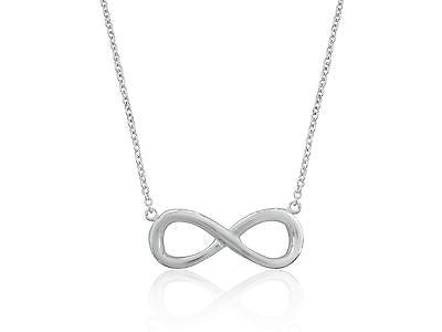 Sterling Silver Infinity Necklace Chain 16"-18" Adjustable