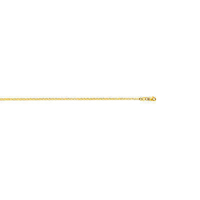 Ritastephens 10K Solid Yellow Gold Mariner Chain Necklace – Available in 16", 18", 20", and 24" Lengths, 1.7mm