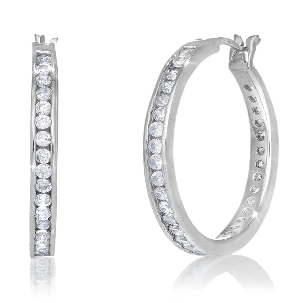<h2>sterling silver 925 50mm hoop earrings with clear cz's</h2>
<style type="text/css"><!--td {border: 1px solid #cccccc;}br {mso-data-placement:same-cell;}--></style>
<p><span data-sheets-root="1">elevate your jewelry collection with the exquisite rita stephens 925 sterling silver cz hoop earrings. these stunning hoops feature a sophisticated channel set design, showcasing a continuous line of sparkling cz stones. measuring 50mm in diameter and 3mm in width, these earrings strike the perfect balance betwee