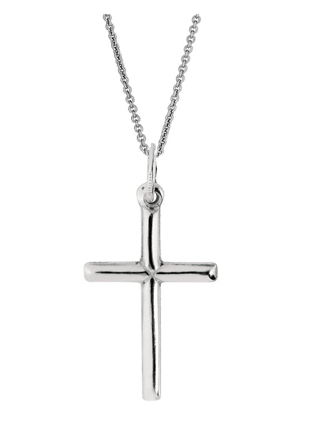 Sterling Silver Cross Charm Chain Necklace or Pendant Only 18x30mm