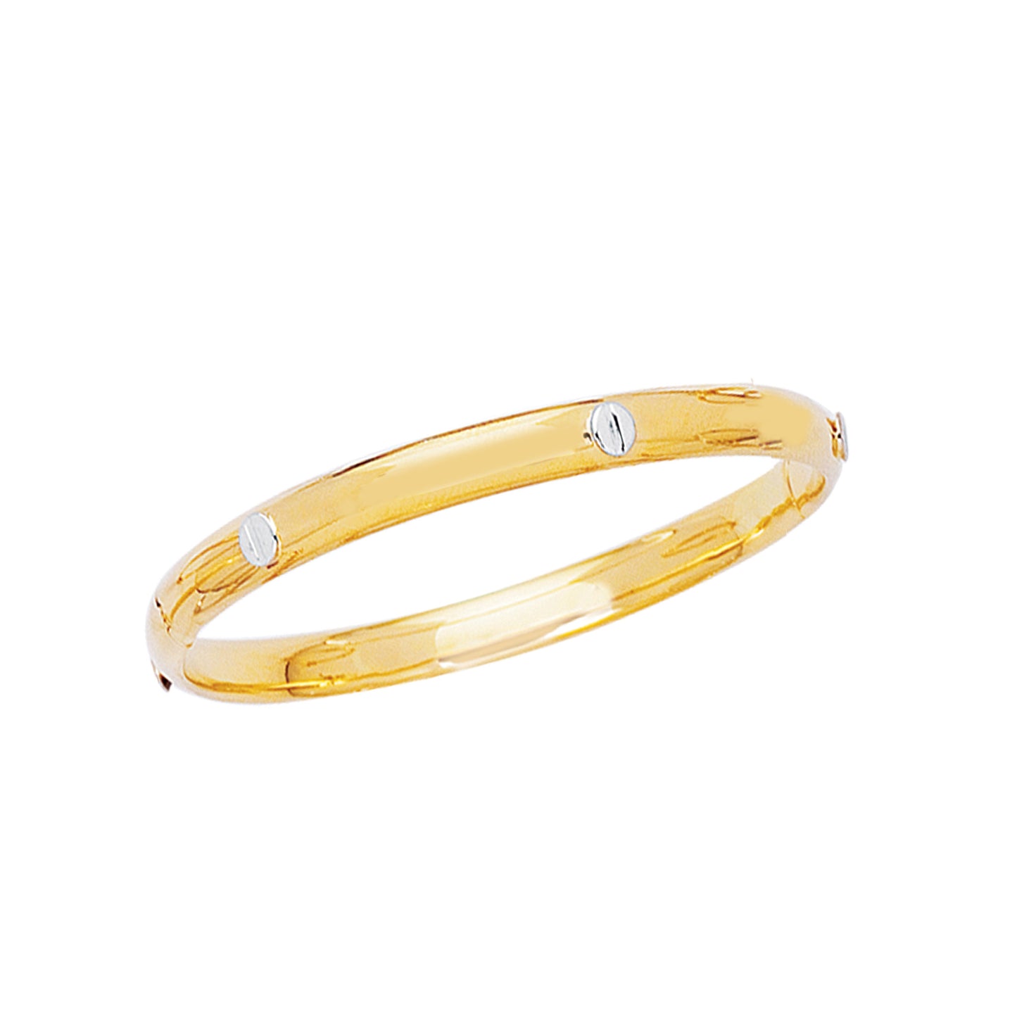 Ritastephens 14K Real Gold Children’s Baby Bangle Bracelet – Elegant 5.5-Inch Design for Kids, High-Quality Solid Gold Jewelry, Perfect for Special Occasions and Everyday Wear