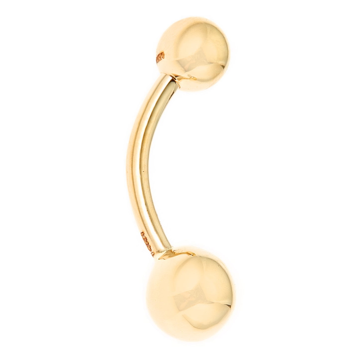 Ritastephens 14K Real Yellow Gold Belly Button Navel Ring – Elegant 14 Gauge Barbell Body Jewelry with Classic Gold Design, Brand New and Sophisticated