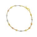 <style type="text/css"><!--td {border: 1px solid #cccccc;}br {mso-data-placement:same-cell;}--></style>
<p><span data-sheets-root="1">this stunning 7-inch italian bracelet features a sophisticated tri-color design with moon-cut oval station beads in sterling silver, gold, and rose gold. the moon-cut finish adds a shimmering effect, enhancing the bracelet’s elegance and making it a standout accessory for any outfit.<br><br>meticulously crafted in italy, this bracelet showcases exceptional artistry and qualit