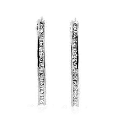 30mm Hoop Earrings made with fine pure sterling silver 925