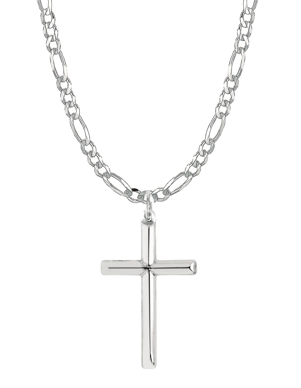 <p><span style="font-size: 0.875rem;">experience the elegance of the ritastephens sterling silver cross pendant, featuring a stunning italian figaro chain. this set includes two beautifully crafted crosses: a large (43mm) and a regular (35mm) size, both made from genuine 925 sterling silver. the crosses have a radiant shine that catches the light, adding a touch of sophistication to any outfit.</span><br></p>
<p><span data-sheets-root="1"><br>designed with both style and comfort in mind, this pendant is hyp