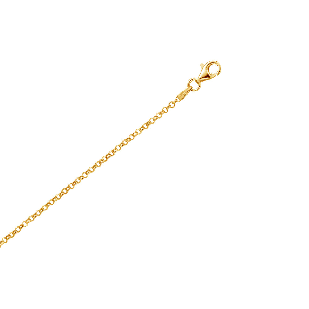 Ritastephens Sterling Silver Gold Plated Rolo Foot Ankle Chain Anklet – Elegant and Stylish, Classic Gold and Silver Design, Durable Rolo Chain, Fashionable Foot Jewelry