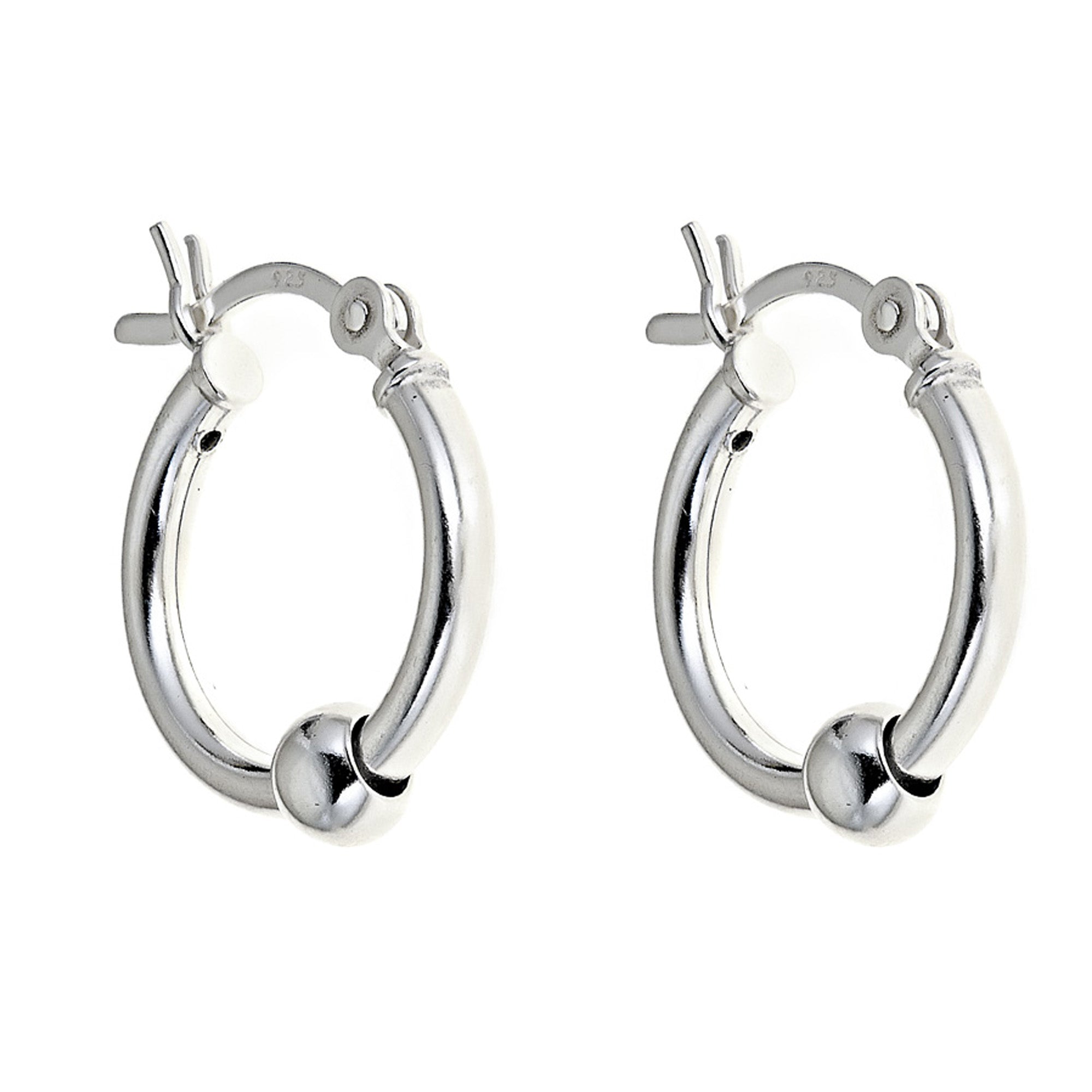 <style type="text/css"><!--td {border: 1px solid #cccccc;}br {mso-data-placement:same-cell;}--></style>
<p><span data-sheets-root="1"><span>introducing our sterling silver small sliding ball tubular snap hoop earrings, designed to elevate your style with a touch of modern elegance. measuring 15mm, these sleek hoop earrings feature a tubular design with a unique sliding ball detail, offering both sophistication and versatility.<br><br>product features:<br><br>modern design: the tubular structure combined wit