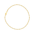 <style type="text/css"><!--td {border: 1px solid #cccccc;}br {mso-data-placement:same-cell;}--></style>
<p><span data-sheets-root="1">discover timeless elegance with our 14k yellow gold sparkle singapore chain anklet bracelet<br><br>elevate your style with this exquisite 14k yellow gold anklet bracelet, featuring a delicate 1.5mm singapore chain design. measuring 10 inches in length, this anklet offers a perfect fit for a touch of elegance on your ankle. the intricate sparkle of the singapore chain catches 