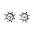 <style type="text/css"><!--td {border: 1px solid #cccccc;}br {mso-data-placement:same-cell;}--></style>
<p><span data-sheets-root="1"><span>set sail with style in these sterling silver small nautical ship wheel stud earrings. measuring 11mm, these charming studs capture the essence of maritime adventure with their classic ship wheel design. crafted from high-quality sterling silver, they offer a sleek, polished finish that enhances their nautical appeal.<br><br>product features:<br><br>nautical design: feat