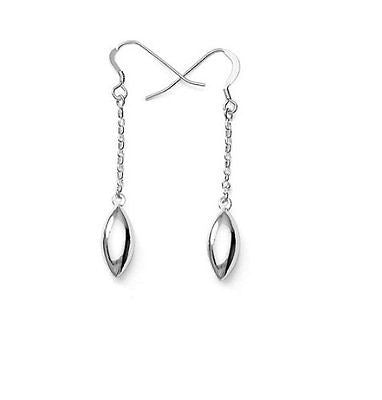 Ritastephens 925 Sterling Silver Shiny Tear Drop Dangle Earrings – Classic Drop Style with Hook Clasp, Gift-Ready Jewelry, and Timeless Design