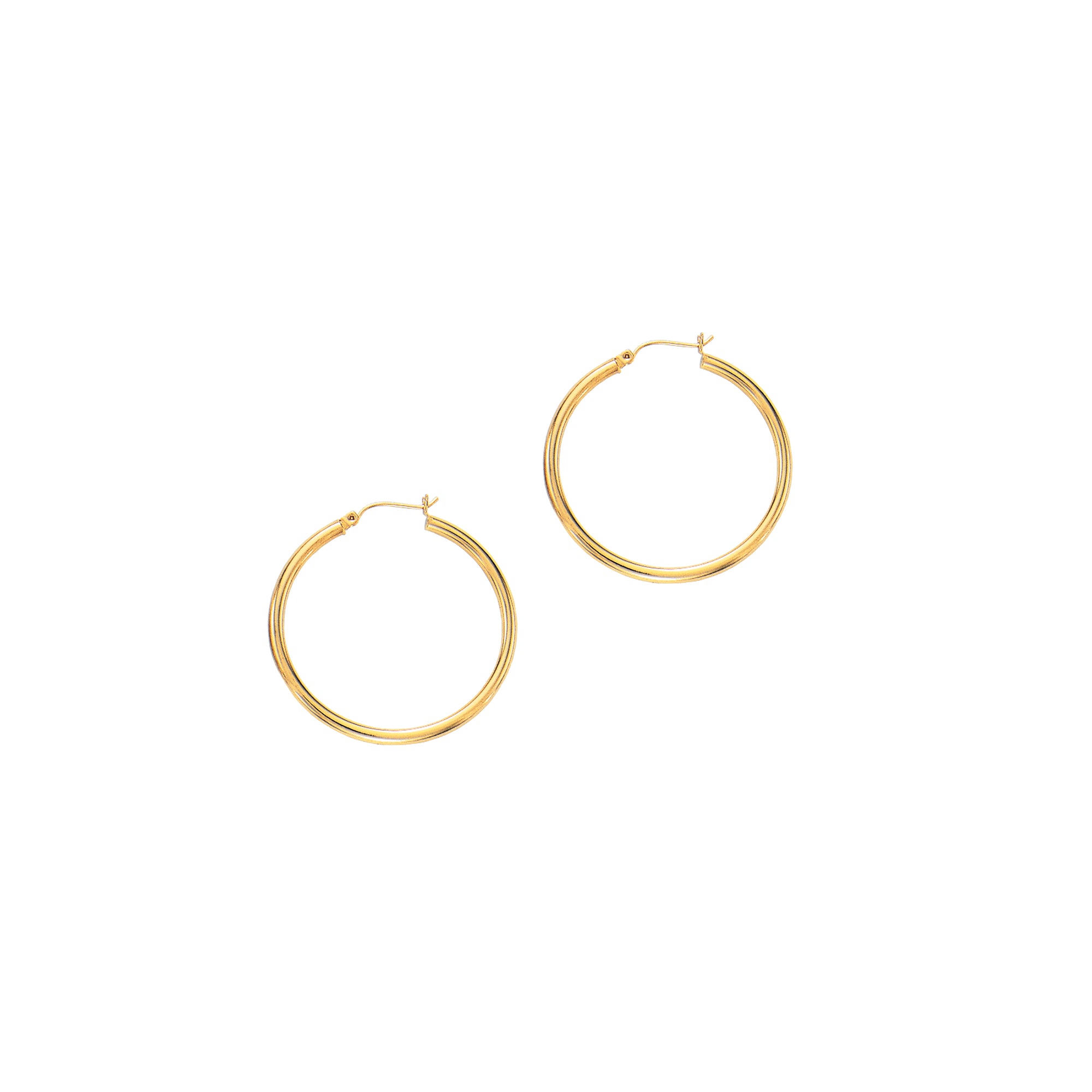 <style type="text/css"><!--td {border: 1px solid #cccccc;}br {mso-data-placement:same-cell;}--></style>
<p><span data-sheets-root="1">enhance your jewelry collection with our 14k yellow gold tubular hoop earrings, designed to blend classic elegance with modern style. measuring 40mm in diameter and featuring a 3mm width, these real gold hoops offer a perfect balance of sophistication and versatility.<br><br>crafted from genuine 14k yellow gold, these earrings shine with a warm, luxurious glow that complement