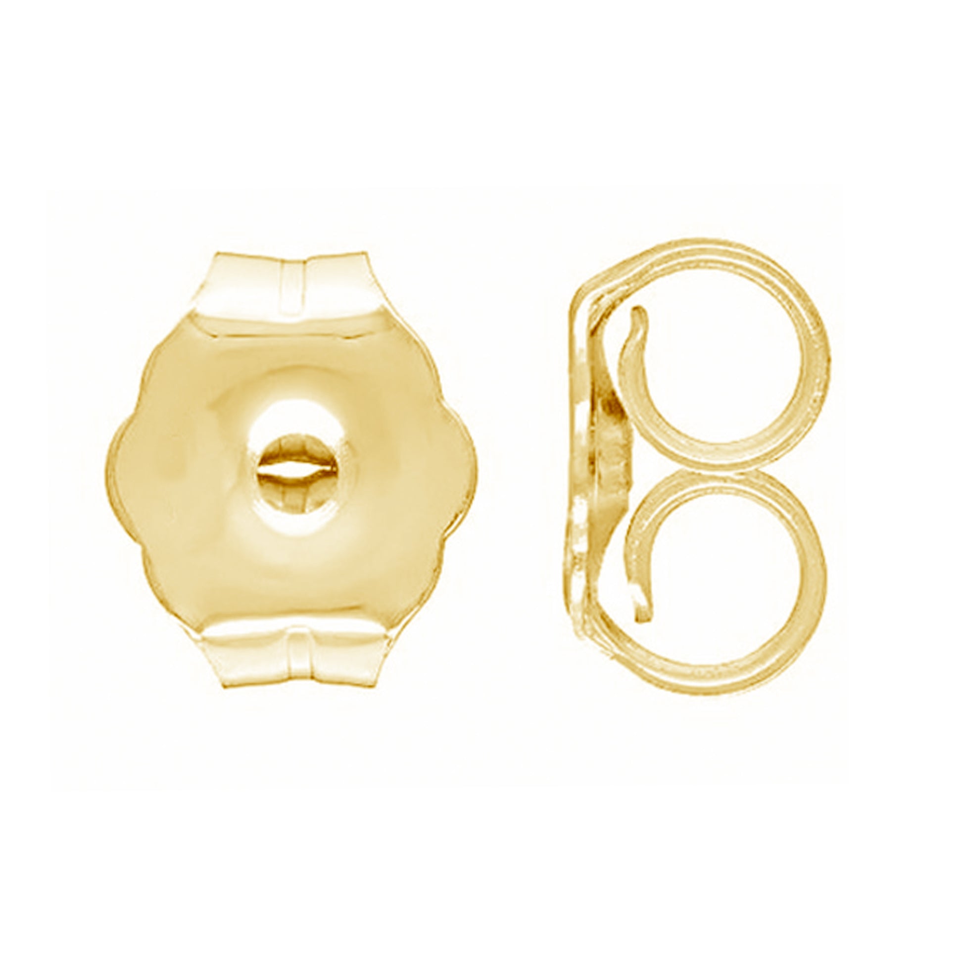 Ritastephens Elegant 14K Gold Butterfly Earring Backs – Available in Small and Regular Sizes, Secure and Stylish Gold Earring Backings for Yellow,