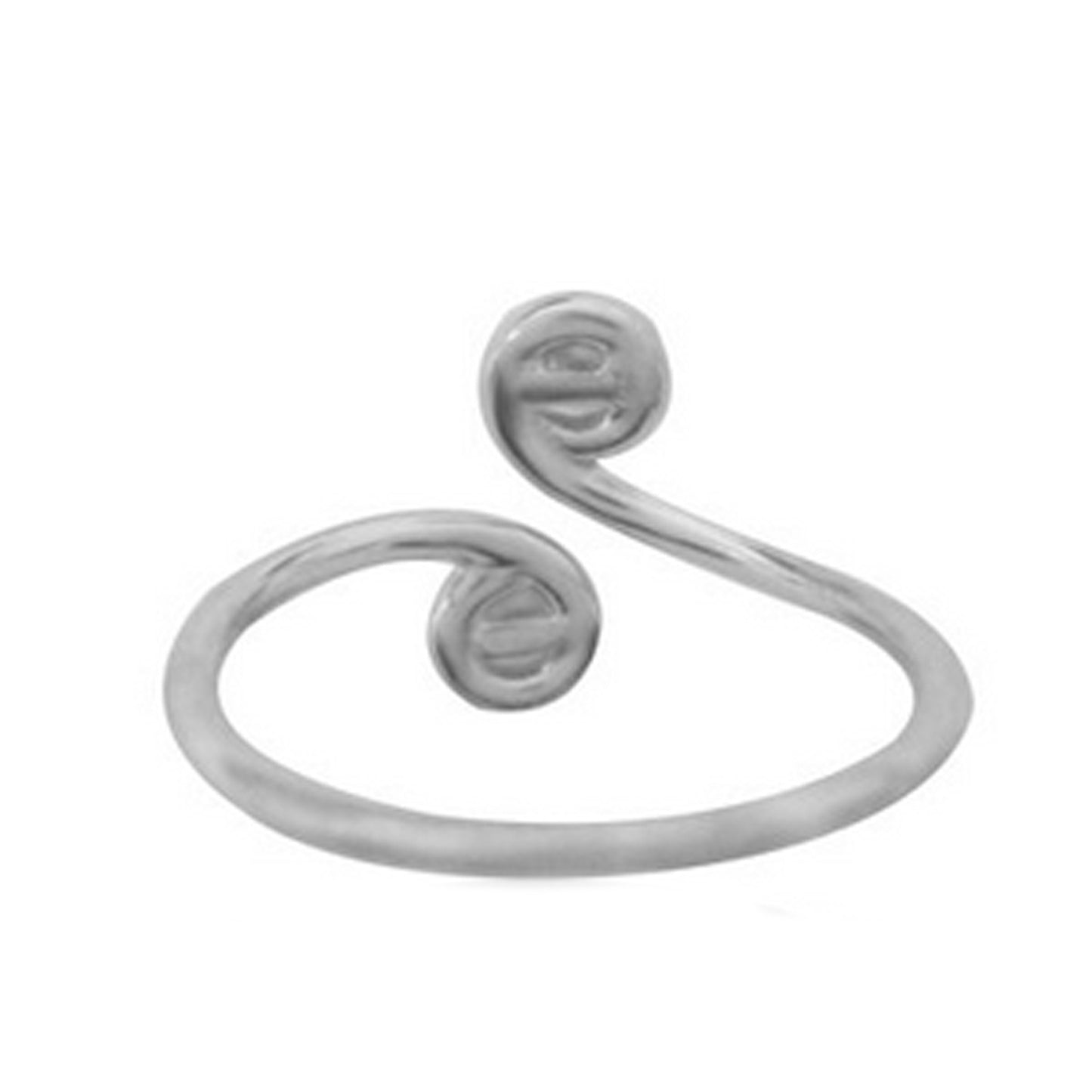 Ritastephens Charming Sterling Silver Freshwater Pearl Crossover Ring & Adjustable Toe Ornament – Elegant Jewelry with Classic Design, Versatile Accessory, and Timeless Style