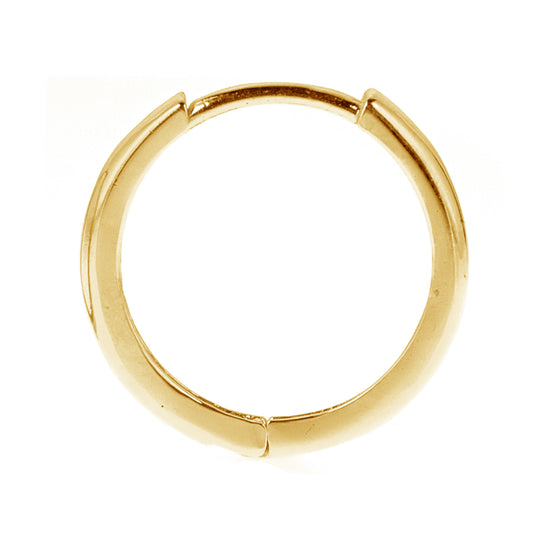 Ritastephens 14K Yellow Gold Huggie Hoop Earring - Real Gold Single Earring for Men & Unisex, Classic & Elegant Huggie Hoops, Stylish Minimalist Design, Everyday Gold Jewelry