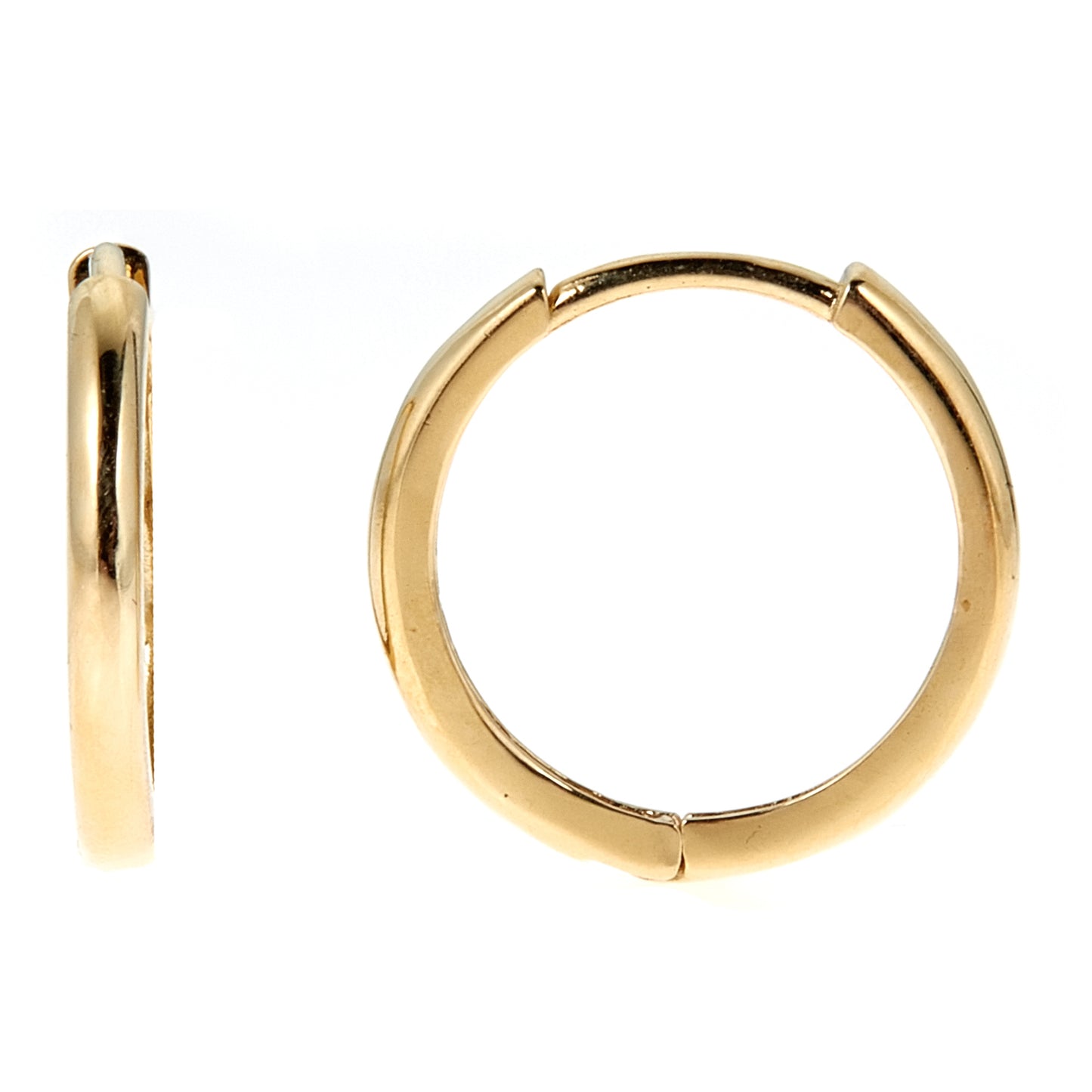 Ritastephens  14k Real Gold Huggie Hoops – Classic and Elegant Earrings in Yellow, White, or Rose Pink Gold, Stylish 14k Gold Huggies for Every Occasion, Premium Chic Gold Hoops