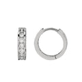 <h3>hoop earrings with clear cubic zirconia stones 14.5mm made with pure sterling silver 925</h3>
<p>expertly crafted with high-quality sterling silver 925 and adorned with sparkling clear cubic zirconia, these small hoop earrings are the ideal choice for any occasion. with a diameter of 14.5mm and a 3mm cz stone, these hoop earrings offer a perfect blend of elegance and sophistication. upgrade your jewelry collection with these stunning earrings.</p>
<p><span>introducing our stunning sterling silver 925 ho