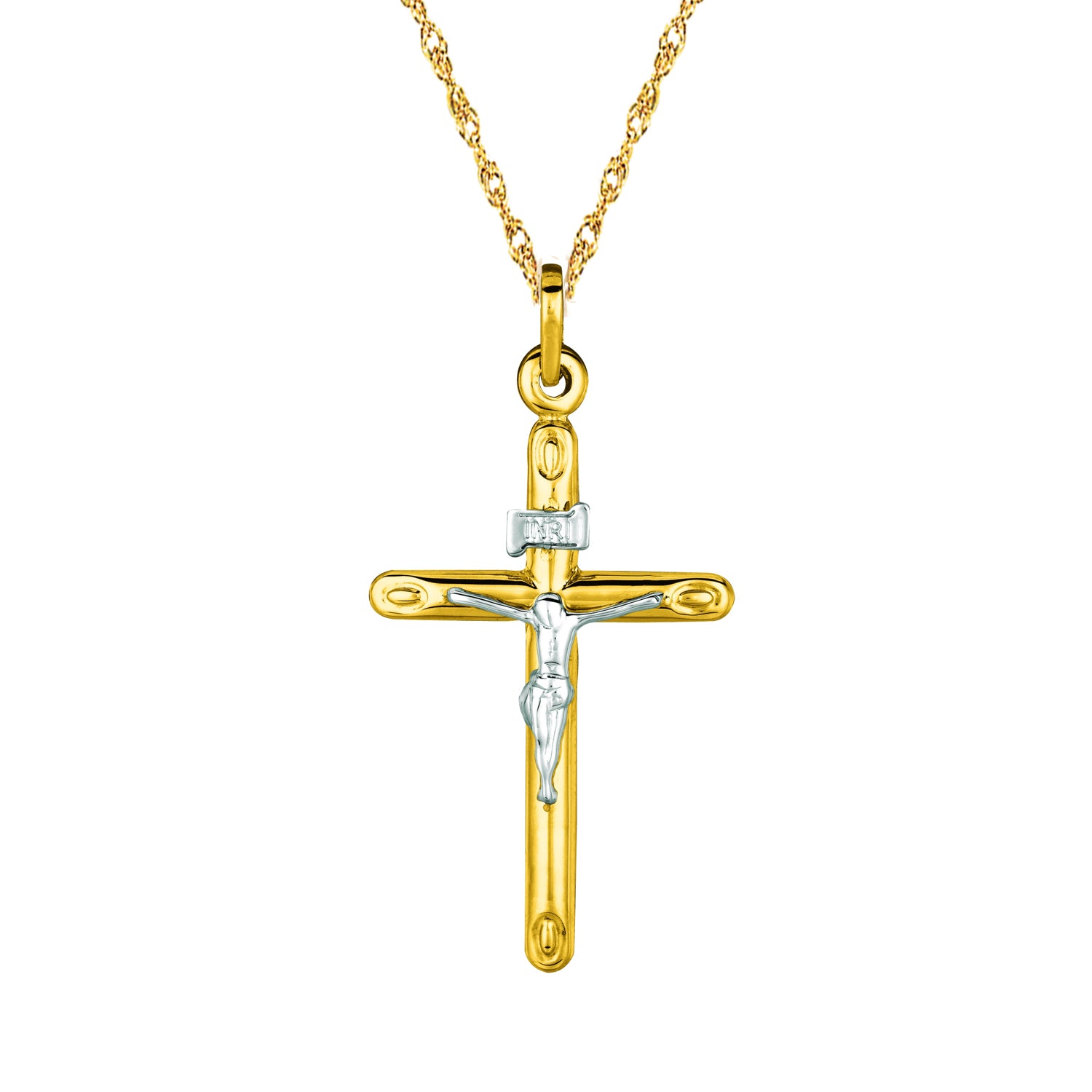 <style type="text/css"><!--td {border: 1px solid #cccccc;}br {mso-data-placement:same-cell;}--></style>
<p><span data-sheets-root="1">embrace both elegance and spiritual significance with the ritastephens 14k yellow gold crucifix cross pendant necklace, a stunning piece that combines timeless design with profound symbolism. this exquisite necklace is crafted from high-quality 14k yellow gold, renowned for its radiant shine and enduring durability. the result is a piece of jewelry that not only enhances your