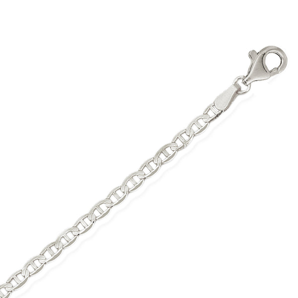 Sterling Silver Mariner Anklet 10" Ankle Bracelet 2.7mm