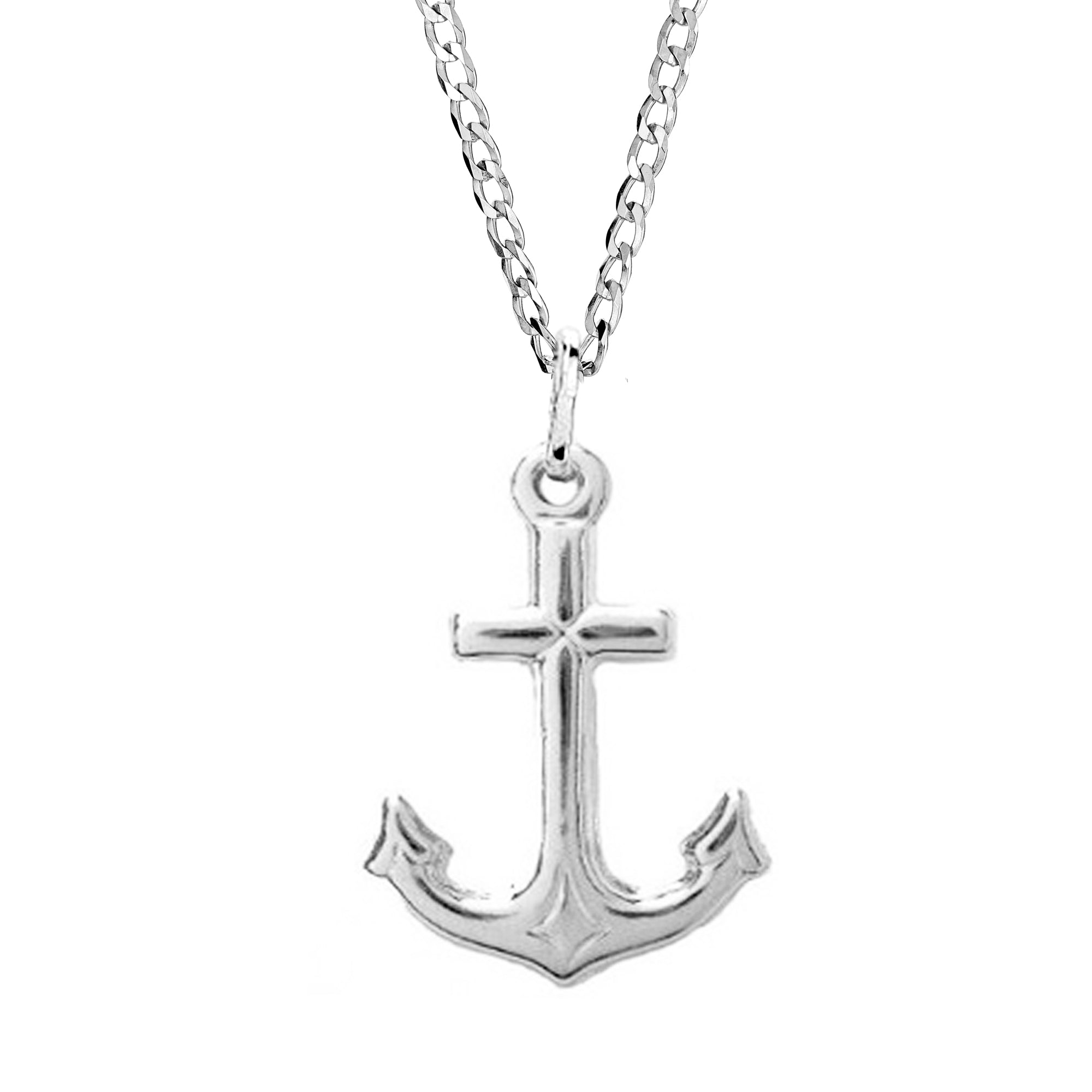 .925 sterling silver mariner cross anchor charm pendant necklace 20 or 24 inches
<p>this is anchor charm necklace traditionally worn by seafarers. this is a large charm comes with a curb 20" or 24" chain with a lobster-claw-lock clasp for comfort and security when worn</p>
<p>this sterling silver is hypoallergenic and nickel free <br> beautifully designed and well crafted. <br> this jewelry will make a great accessory and compliment any style and occasion. <br> all items come with gift box <br> <br> properl