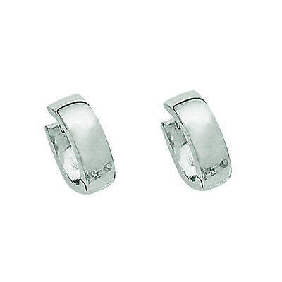Sterling silver 925 14.5 mm hoop earrings by 5mm wide. Classic plain hoop earrings